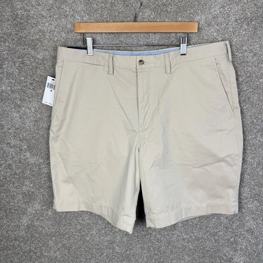 Polo Ralph Lauren Mens 38 Stretch Classic Fit 9 inch Chino Shorts Beige NEW